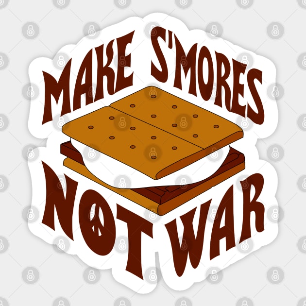 Make S'mores Not War Sticker by AngryMongoAff